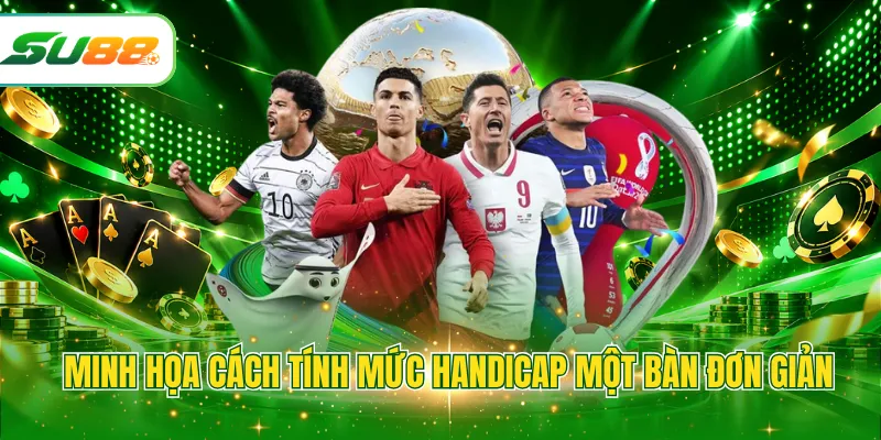 Minh họa cách tính mức handicap một bàn đơn giản
